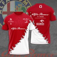 - T SHIRT[KiPgtoshop]  Formula One racing teams men 3D tshts Alfa Romeo F1 team Orlen shingha summer short sleeveless clothing