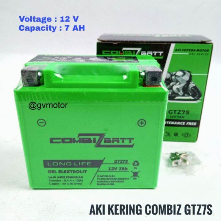 Aki Kering GTZ7S Combiz 12 Volt 7 Ampere Adv 150 Vario Satria Scoopy