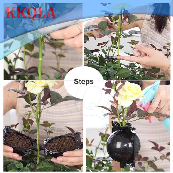 qkkqla-new-5cm-plant-rooting-ball-grafting-rooting-case-fruit-tree-flower-branch-growing-box-breeding-container-nursery-grow-root-pots