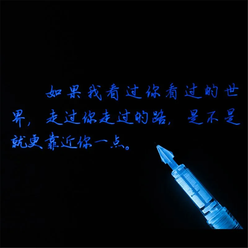 Fountain Glass DIP Pen Creative UV Light Fluorescent Ink - China