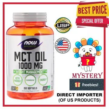 NOW Foods MCT Oil (1000 mg 150 Softgels) Weight Management