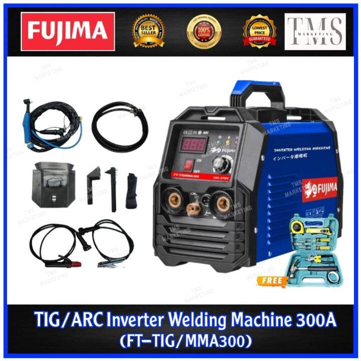 FUJIMA Inverter TIG/ARC Welding Machine 300A FTTIG/MMA300 w/ FREE