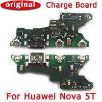 ชาร์จพอร์ตสำหรับ Huawei Nova 5t 5 T Nova5t Usb บอร์ดซ่อมโทรศัพท์มือถือ Pcb ตัวเชื่อมต่อแบบแท่นยืดหยุ่นอะไหล่ทดแทน