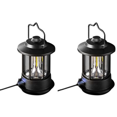 BLACKDOG 2 Set Outdoor Camping Atmosphere Lamp Portable Camping Lamp Field Tent Camping Lamps Outdoor Camping Accessories