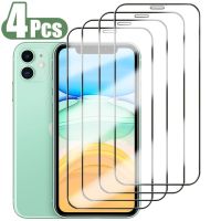 ♨✥ 4pcs Full Cover Screen Protector For IPhone11 12 13 14 Pro Max Tempered Glass For IPhone 7 8Plus X XR XS Max SE 20 22 Glass