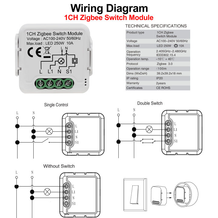 girier-tuya-zigbee-3-0โมดูลสวิตช์ไฟ-smart-diy-breaker-1-2-3-4-gang-รองรับการควบคุม2ทาง-ทำงานร่วมกับ-alexa-home