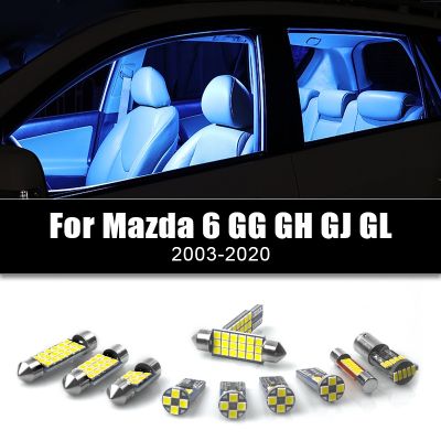 For Mazda 6 GG GH GJ GL 2003-2015 2016 2017 2018 2019 2020 Car LED Bulbs Interior Map Dome Lamp Vanity Mirror Lights Accessories