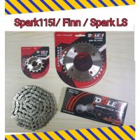 ( Promotion+++) คุ้มที่สุด ชุดโซ่ สเตอร์กลึงเลส Spark 115i / Spark LX / Finn (420)14-(32,34)ฟัน-106L อย่างดี ชุบเงา เกรดส่งออก ราคาดี เฟือง โซ่ แค ต ตา ล็อก เฟือง โซ่ เฟือง ขับ โซ่ เฟือง โซ่ คู่