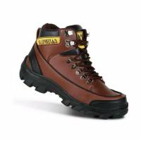 COD SDFSDTFGER HITAM Caterpilar ARGON Iron Toe SAFETY BOOTS Mens SAFETY BOOTS Black Brown Iron Toe