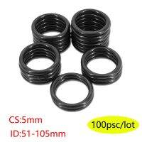 O-ring NBR Rubber Sealing Ring ID51-105mm Waterproof High Temperature Oil Seal CS5mm Oil-resistant Wear-resistant Sealing Washer Gas Stove Parts Acces