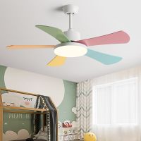 Art Led Ceiling Fan Pendant Lamp Light Chandelier Children bedroom Restaurant Modern Simplicity DC Electric Indoor 110V 220V Exhaust Fans