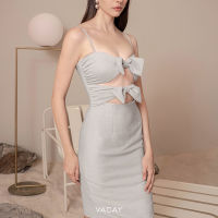 [VACAY] VCS23 SPARKLY BOW SPAGHETTI DRESS เดรส เดรสสั้น ชุดไปงานแต่ง ชุดปาร์ตี้ ชุดออกงานกลางคืน ชุดเดท ใส่เที่ยว เสื้อผ้าแฟชั่นผู้หญิง