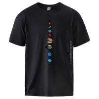 Solar System S Colour T-Shirt Man Causal Short Sleeve Tops Tshirt 2020 Hot Sell Man Cotton T Shirts Male Workout Top