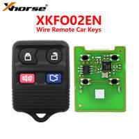 5ชิ้นล็อต Xhorse XKFO02EN Universal Wire Remote Car Keys 4ปุ่มสำหรับ Ford Style ทำงานร่วมกับ VVDI MINI KEY Tool MAX Pro