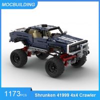 บล็อกตัวต่อ MOC หด4X 41999 4รถบรรทุกตีนตะขาบอิฐประกอบ DIY ขนส่งของขวัญของเล่นสร้างสรรค์การศึกษา1173ชิ้น