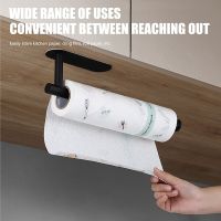 Large Paper Towel Holder Under Cabinet Self Adhesive Kitchen Countertop Wall Mount Paper Towel Holders with Screws 30cm