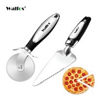 Walfos Stainless Steel Pizza Cutter Roller Pastry Pasta Dough Shovel