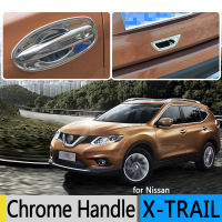 สำหรับ Nissan X Trail 2015 T32หรูหรา Chrome มือจับประตู2013 2014 MK3 X-Trail Rogue อุปกรณ์เสริมสติกเกอร์รถจัดแต่งทรงผม