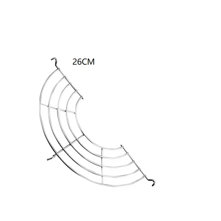 Oil Drain Rack Deep Frying Rack SemiCircular Stainless Steel Cooking