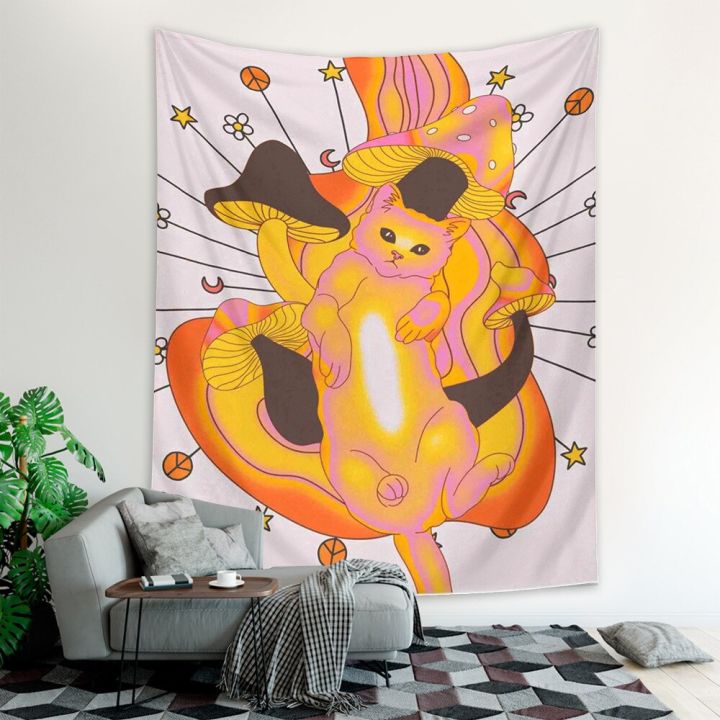 tarot-cat-tapestry-witchcraft-sun-moon-eternal-heart-wall-hanging-boho-decor-home-hippie-mattress-girls-dorm-room-decor-tapestries-hangings