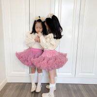 [COD] European and children fluffy tutu mesh cake convex spring summer new girls rabbit princess