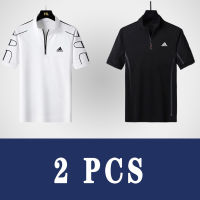 ADIDASeˉ    คุณภาพสูงชุดลำลองธุรกิจผู้ชายโปโลปกขนาด [M-5XL] เสื้อยืดด้านบน