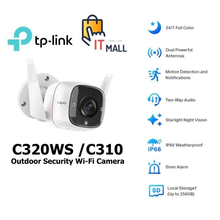 ⚡️กรุงเทพฯด่วน1ชั่วโมง⚡️ TP-Link Tapo C320WS 4MP C310 3MP Outdoor ...