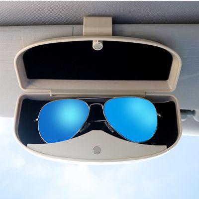 【CW】 Car Sunglasses Glass Lenses Holder Storage In The