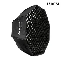 ROM ร่มกันแดด godox octagon softbox ขนาด 120cm โครงร่ม 8 เหลี่ยม พร้อมกริด แบบ Bowen Mount ร่มกันฝน  Umbrella