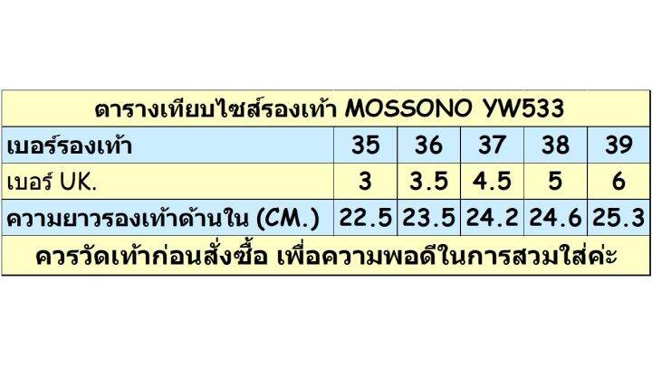 พร้อมส่ง-ส่งเร็ว-รองเท้าเพื่อสุขภาพ-รองเท้า-mossono-หญิง-yw533-รองเท้าแตะหญิง-รองเท้าลำลองหญิง-รับน้ำหนักเท้าได้ดี-ใส่สบาย-ไม่ปวดเท้า-มีไซส์-35-39-มีบริการเก็บเงินปลายทาง