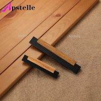 ﹍℗ APSTELLE European Simple Cabinet Wardrobe Door Drawer Black Beech Door Handle Hardware Nordic Modern Solid Wood Handle