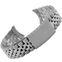 “：{ Curved End Metal Stainless Steel Strap For  DATEJUST Luxury Bracelet Watch Band Accessories Men 18Mm 19Mm 20Mm 21Mm 22Mm