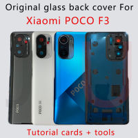 100 New For POCO F3 Battery Cover, poco f3 back glass replacement, Pocophone Replacement Parts