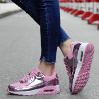 2021 Women tennis shoes Outdoor Comfortable Women Sneakers Men Air Shoes Gold Pink Athletics Sport Shoes Couple tenis feminino