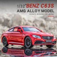 RMZ CITY 1/32เบนซ์เอเอ็มจี C 63 S ประตูรถยนต์มินิโลหะเปิดใช้งานหล่อโมเดลรถโลหะแบบดึงถอยหลังด้วยเสียงและการจำลองแสงรถหล่อขึ้นรูปรถบัสของเล่นรถบรรทุกของขวัญของตกแต่งคอลเลกชัน