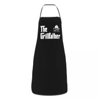 The Grillfather Barbecue Grill Bib Apron Men Women Kitchen Chef Funny BBQ Tablier Cuisine for Cooking Baking Gardening