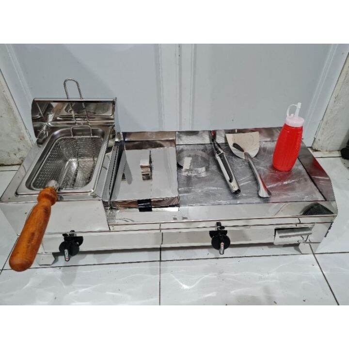 Burger griller with deep fryer 12x20 COD Stainless Lazada PH