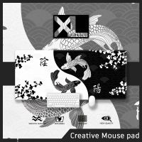 KOI YINYANG Mousepad Large Gaming Mouse pad Stitched Edge Deskmat Extended Mousepad