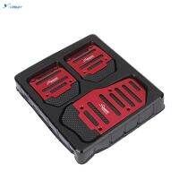 LY【ready stock】3pcs Non-Slip Racing Manual Car Truck Pedals Pad Cover Set Red【cod】