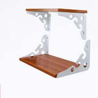 2PCS White Triangle Folding Angle Bracket Heavy Support Adjustable Wall Mounted Bench Table Shelf Bracket DIY Furniture Hardware