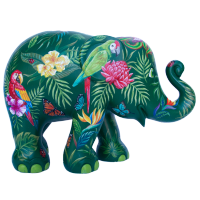 Elephant Parade Plant Paradise (10cm - 75cm) รูปปั้นช้างทำมือสำหรับตกแต่งและสะสม งานศิลปะที่เป็นของขวัญชิ้นเยี่ยม เป็นสินค้าลิมิเต็ด อิดิชั่น