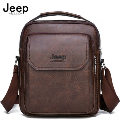 JEEP BULUO Big Brand Mans Tote Hand Bag Crossbody New Men Fashion Messenger Shoulder Bags Business Casual Daypacks Leather