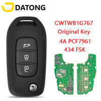 Datong World Car Remote Control Key For Renault Twingo Dacia Duster Sandero Symbol 2013-2017 CWTWB1G767 4A 434MHz Original Flip