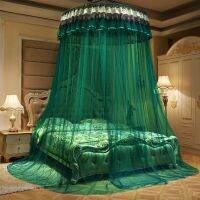 【LZ】□❁☁  1-2M European-Style Palace Dome Mosquito Net Kid Baby Bed Canopy Bedcover Curtain Bedding Romantic Baby Girl Round Dome Tent