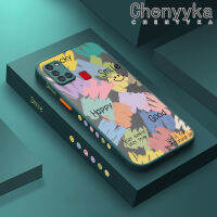 Chenyyyka เคส A21s ลายการ์ตูนปลอกสำหรับ Samsung กาแล็คซี่ดีไซน์ใหม่ลวดลายกราฟฟิตีด้านหลังเป็นเคสโทรศัพท์แบบแข็งขอบสี่เหลี่ยมซิลิโคนกันกระแทกเลนส์กล้องถ่ายรูปเคสป้องกัน