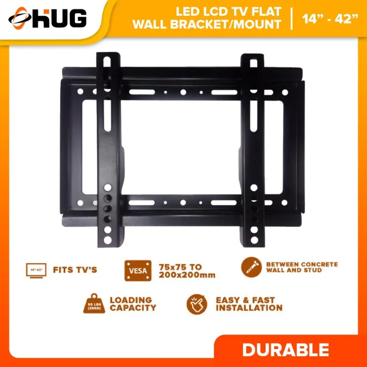 Hug 14''- 42'' Led Lcd TV Flat Wall Bracket / Wall Mount | Lazada PH