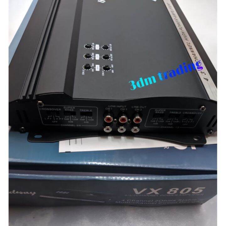 BROADWAY VX805 4000watts 4 3 2 High Power CAR AMPLIFIER Lazada PH