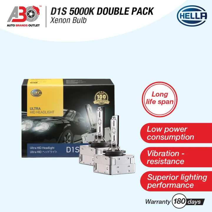 HELLA D1S Xenon Bulb 5000K with Double Pack | Lazada