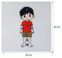 Montessori - แผ่นต่อภาพรูปเด็กผู้ชาย (Boy Puzzle)