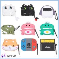 JXFTKM ซิลิโคน การ์ตูนมังกร โกรธคืน ที่ครอบหูฟัง เคสสำหรับ airpods 3 เคสสำหรับ airpods Pro กล่องหูฟังบลูทูธ